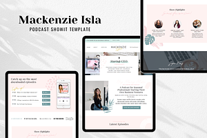 Podcast Showit Page Template