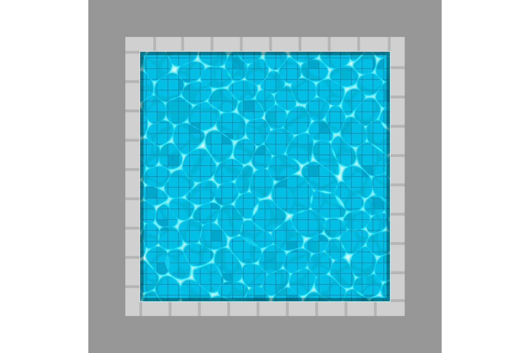 Swimming pool top view background., a Texture Illustration by HAPPY VECTOR