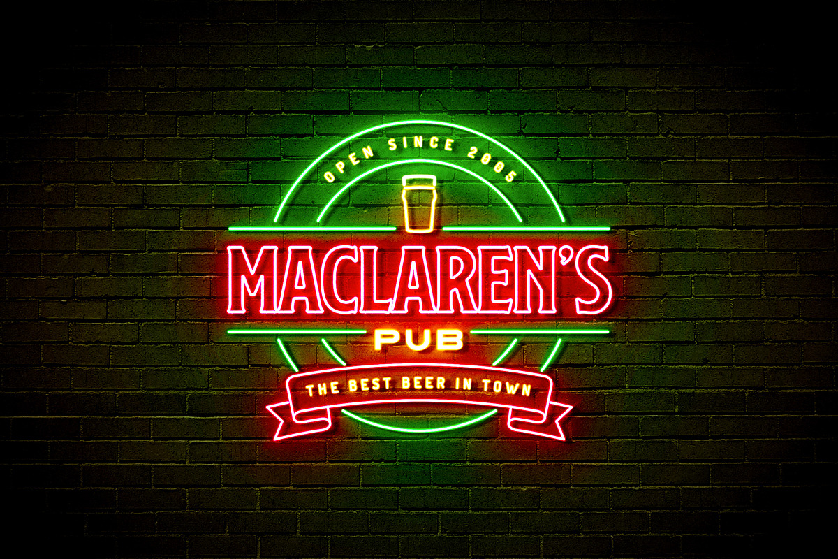 Neon Sign Effects, an Action Add-On by Indieground Design Inc. (Photo 9 of 11)