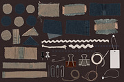 Analog Fragments: Paper & Denim, a Texture Graphic by Lidberia (Thumbnail 11 of 14)