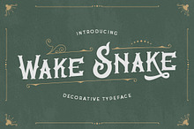 Wake Snake - Decorative Typeface