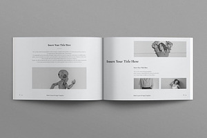 Book Title Layout Design Landscape