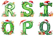 Christmas Alphabet Gold Letters Png, a Seasonal Illustration by Designking (Thumbnail 4 of 4)