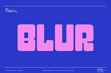 Blur - Futuristic Display Font
