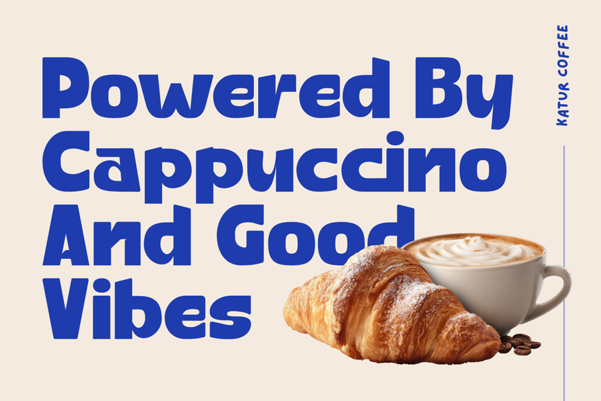 Katur Coffee - Bold Logo Food Font, a Sans Serif Font by Illushvara Design (Photo 3 of 13)