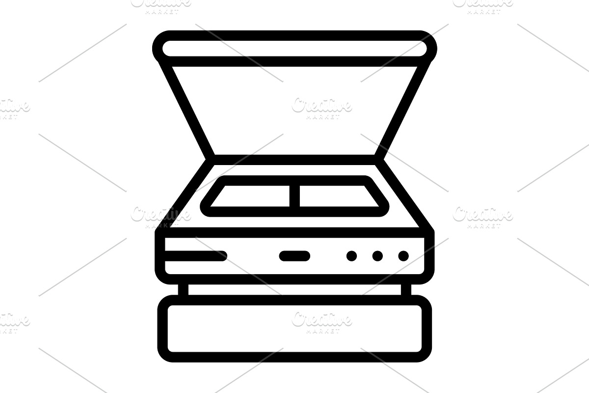 Scanners device black icon, an Outline Icon by Creative priyanka