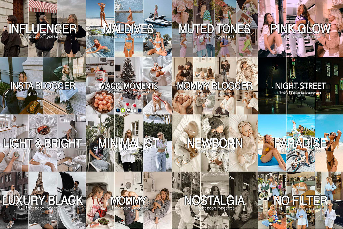 1500 Lightroom Presets Bundle, a Preset Add-On by Presets by Yevhen (Photo 4 of 15)