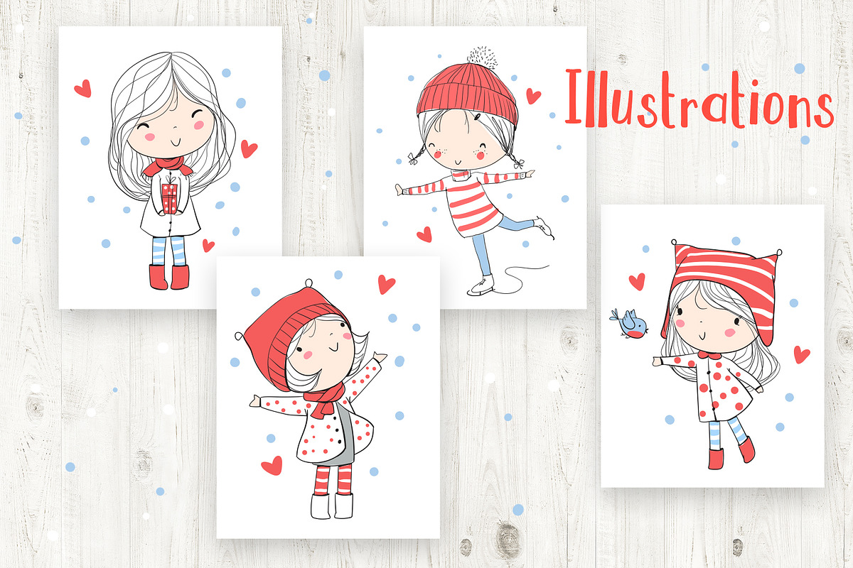 Winter set., an Illustration by Natalia Skripko (Photo 3 of 4)