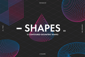 Contoured Vector Geometric Shapes