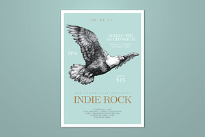 Elegant Hand Drawn Eagle Flyer, a Flyer Template by ashenterprise