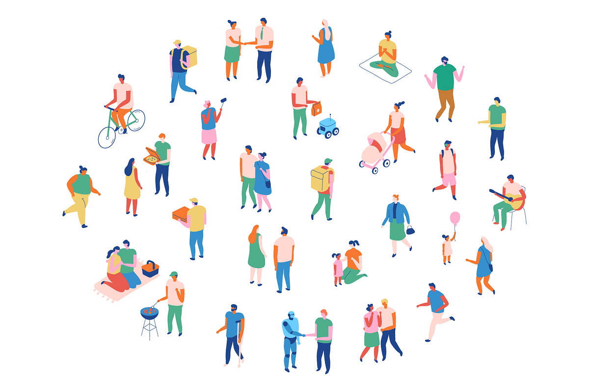 Flat vector people lifestyle bundle, a Person Illustration by Vector_Art (Photo 27 of 27)