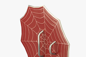 Spider Decorated Shield