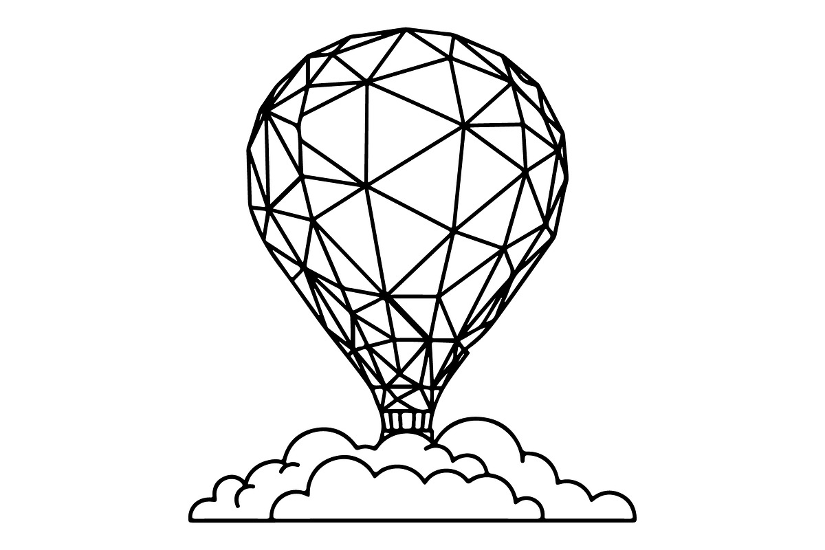 Hot Air Balloon Silhouette Bundle, an Object Illustration by Gaye Art (Photo 30 of 31)