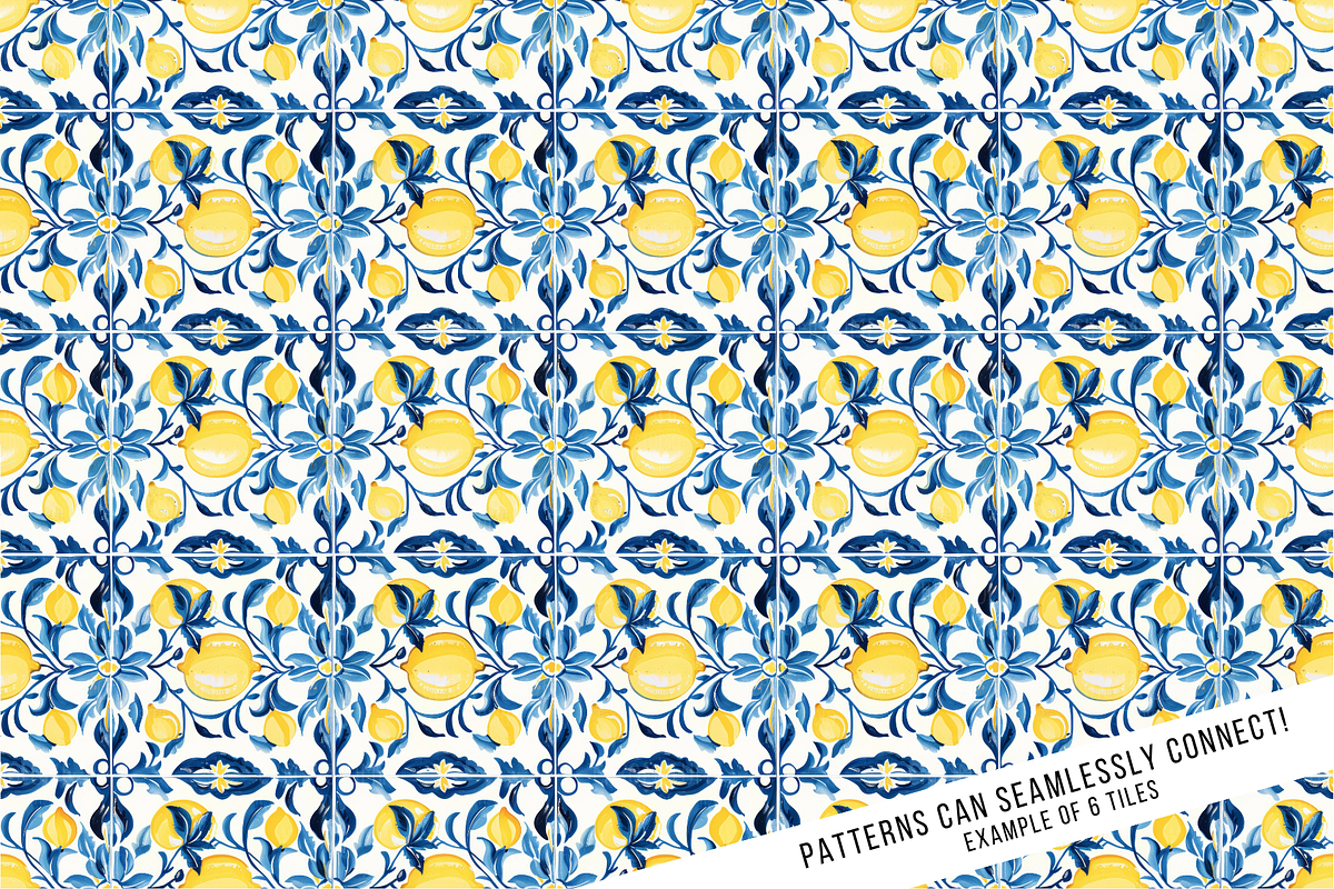 Sicilian Majolica Tile Patterns, a Pattern Graphic by Chromolume Studio (Photo 22 of 28)