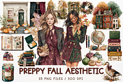 Fall Clipart Watercolor Sublimation, a Seasonal Illustration by Maysa Art (Thumbnail 1 of 5)