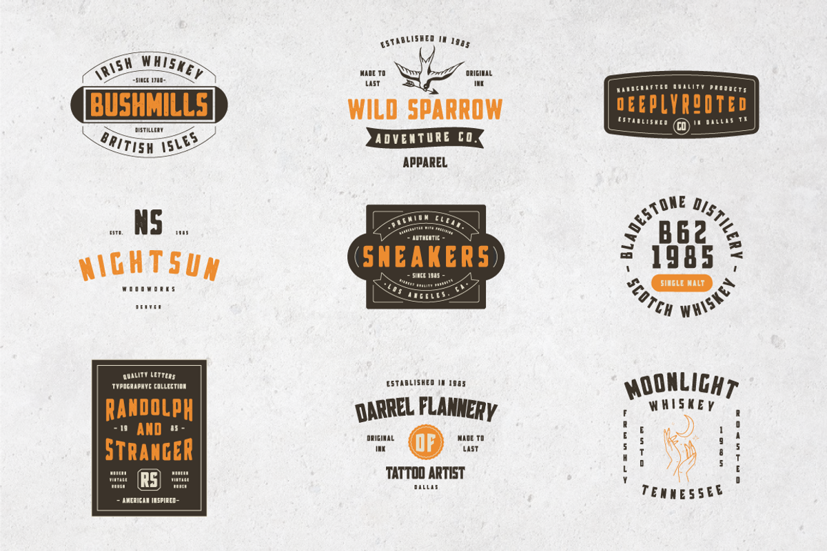 Broscoi - Vintage Font Family preview 7