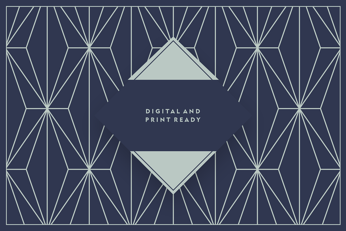 Geometric Art Deco Patterns V2, a Pattern Graphic by Firowerk (Photo 5 of 8)