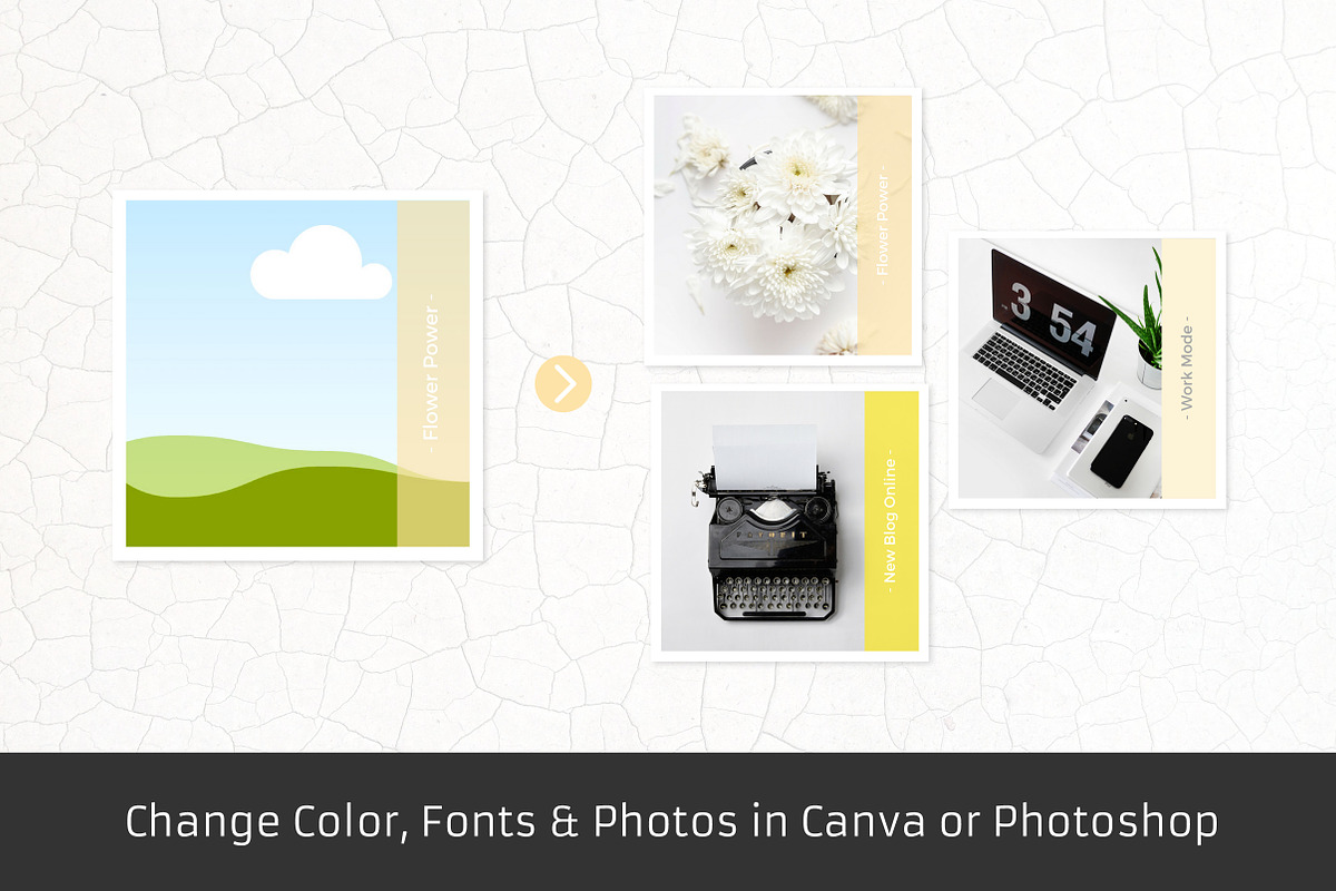 Yellow - 18 Instagram Templates, a Social Media Template by Annemiek van Luinen (Photo 5 of 8)