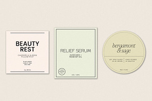 Minimalist Label Templates