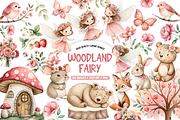 Woodland Fairy Clipart Bundle, an Illustration by TatiMockup (Thumbnail 1 of 6)