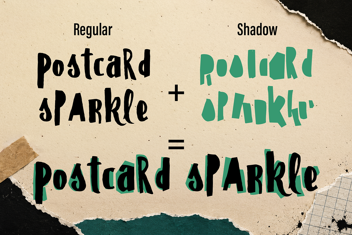 ST Papercut - Playful Handmade Font, a Sans Serif Font by Type it Easy (Photo 8 of 11)