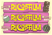 Ricopalm - Hawaiian Display Font, a Sans Serif Font by Artisan Themes (Thumbnail 4 of 12)