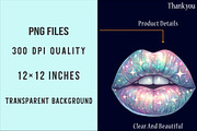 Glitter Lips Clipart Bundle, an Illustration by SinaCreation (Thumbnail 4 of 5)