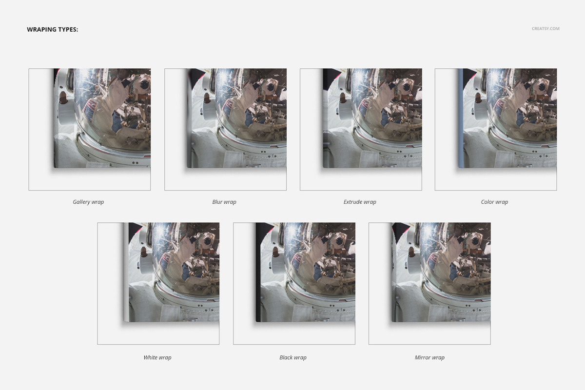 Canvas Print Mockup Set, a Poster Template by creatsy5 (Photo 3 of 12)