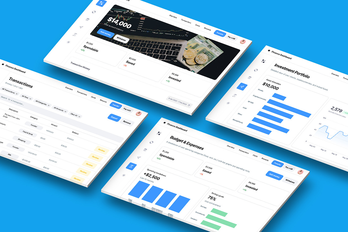 Fintech Dashboard & Financial Analyt, an App Template by nagaredesignstudio (Photo 1 of 5)