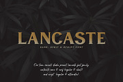 Lancaste - 3 Fonts, a Script Font by Runsell Studio (Thumbnail 1 of 11)