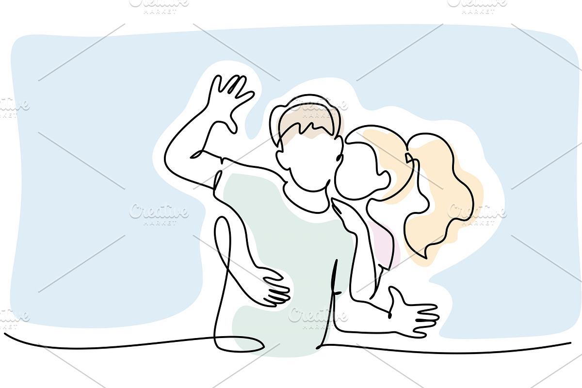 Valentines day romantic design, a Decorative Illustration by Valenty