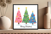 Merry Christmas Tree Png Design, an Illustration by Black Bird Studio (Thumbnail 4 of 4)