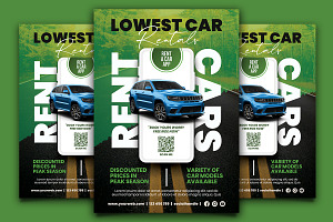 Mobile Rent A Car Flyer Template