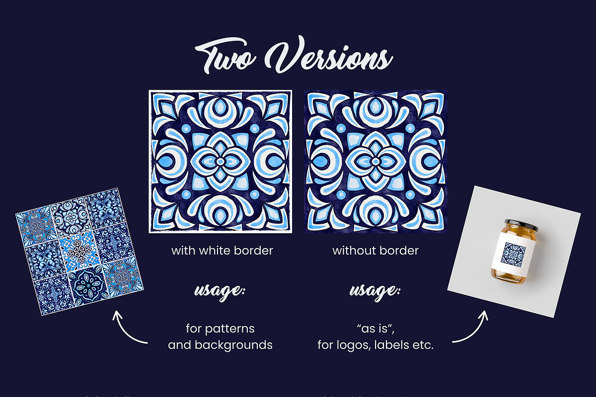 Traditional Mediterranean Tiles SET1, an Object Illustration by ilonitta (Photo 2 of 9)