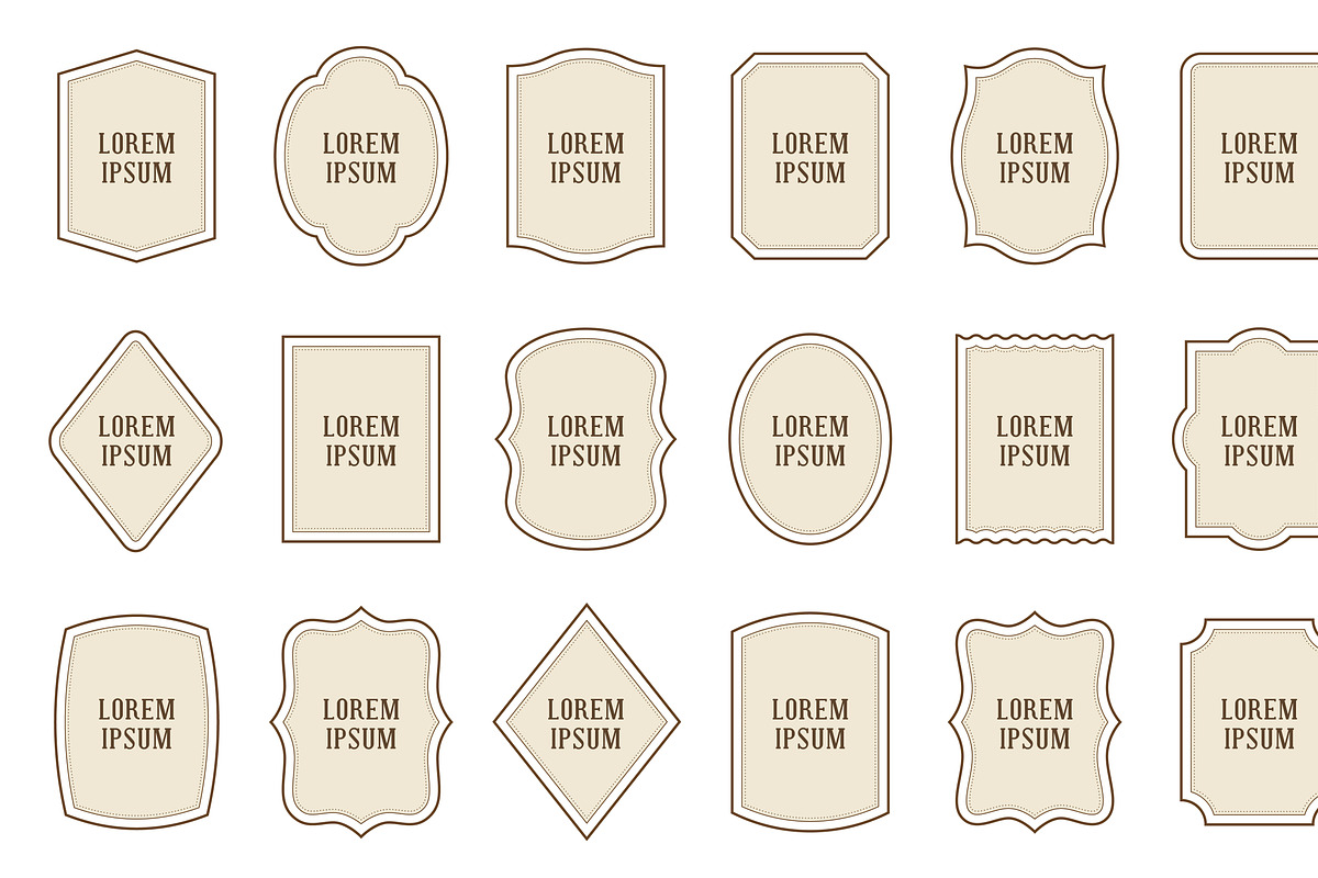 Labels: 18 shapes, different colors, an Object Graphic by moibalkon (Photo 10 of 19)