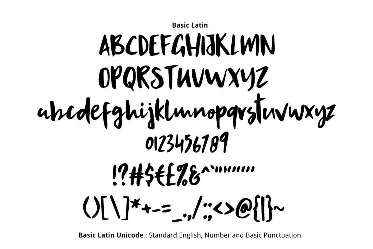 Hokuto Asian Font preview 2