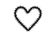 Stitched Heart Silhouette Vector Bun, an Illustration by Designs_River (Thumbnail 39 of 41)