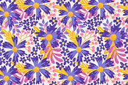Flower mood seamless pattern, a Pattern Graphic by palllna (Thumbnail 4 of 7)