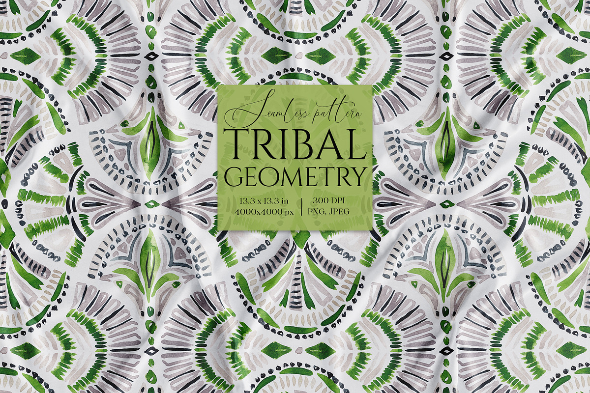 Tribal Geometrical Seamless Pattern, a Pattern Graphic by SirenaArt (Photo 1 of 10)