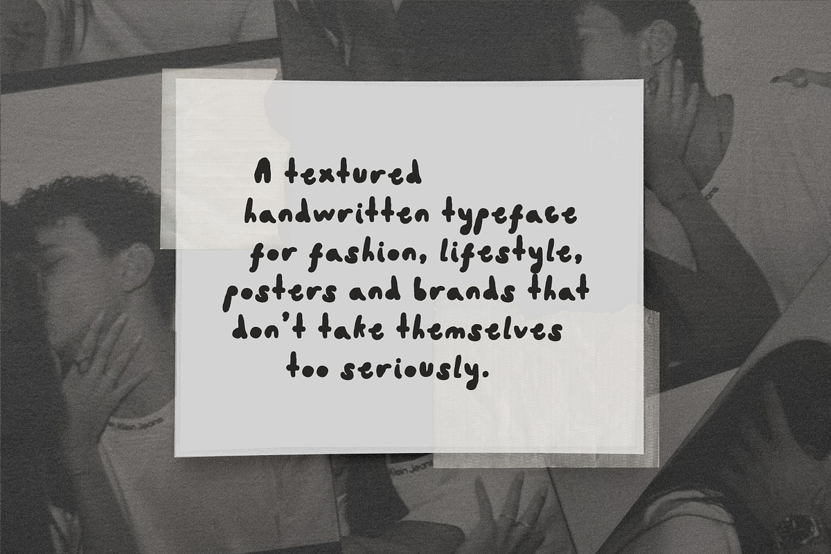 Mass Form Bold Textured Handwritten, a Sans Serif Font by Struvictory.art (Photo 2 of 9)