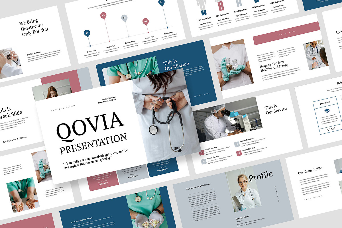Qovia : Medical Powerpoint, a Presentation Template by Punkl Camp (Photo 1 of 9)