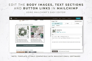 Canva & Mailchimp Template Rustic