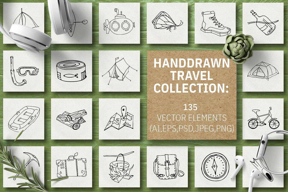 500+ Hand Drawn Elements -Bundle-, an Animal Illustration by CARROTDESIGN (Photo 3 of 6)