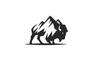 Bison Silhouette Logo Template, a Branding & Logo Template by EndR_ID (Thumbnail 2 of 3)