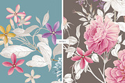 Silk Petals Floral Seamless Patterns, a Pattern Graphic by LEAFure (Thumbnail 4 of 10)
