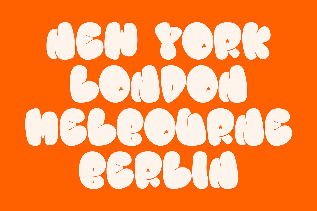 Dropdrips Bubble Display Font, a Handwritten Font by Maulana Creative (Photo 4 of 7)