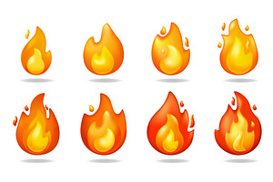 Fire Flames 3D Illustrations, an Object Illustration by alexdndz