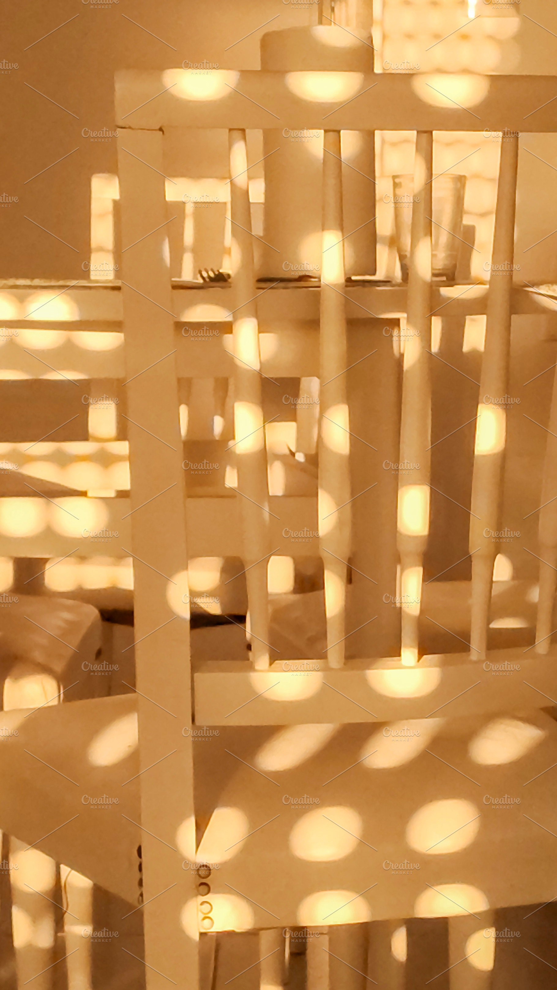 White chair iluminated by the sun of the sunrise, a Background Photo by DanFLCreativo
