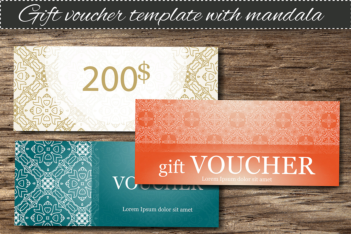 Set of gift voucher templates, a Flyer Template by Astarte_design (Photo 1 of 4)