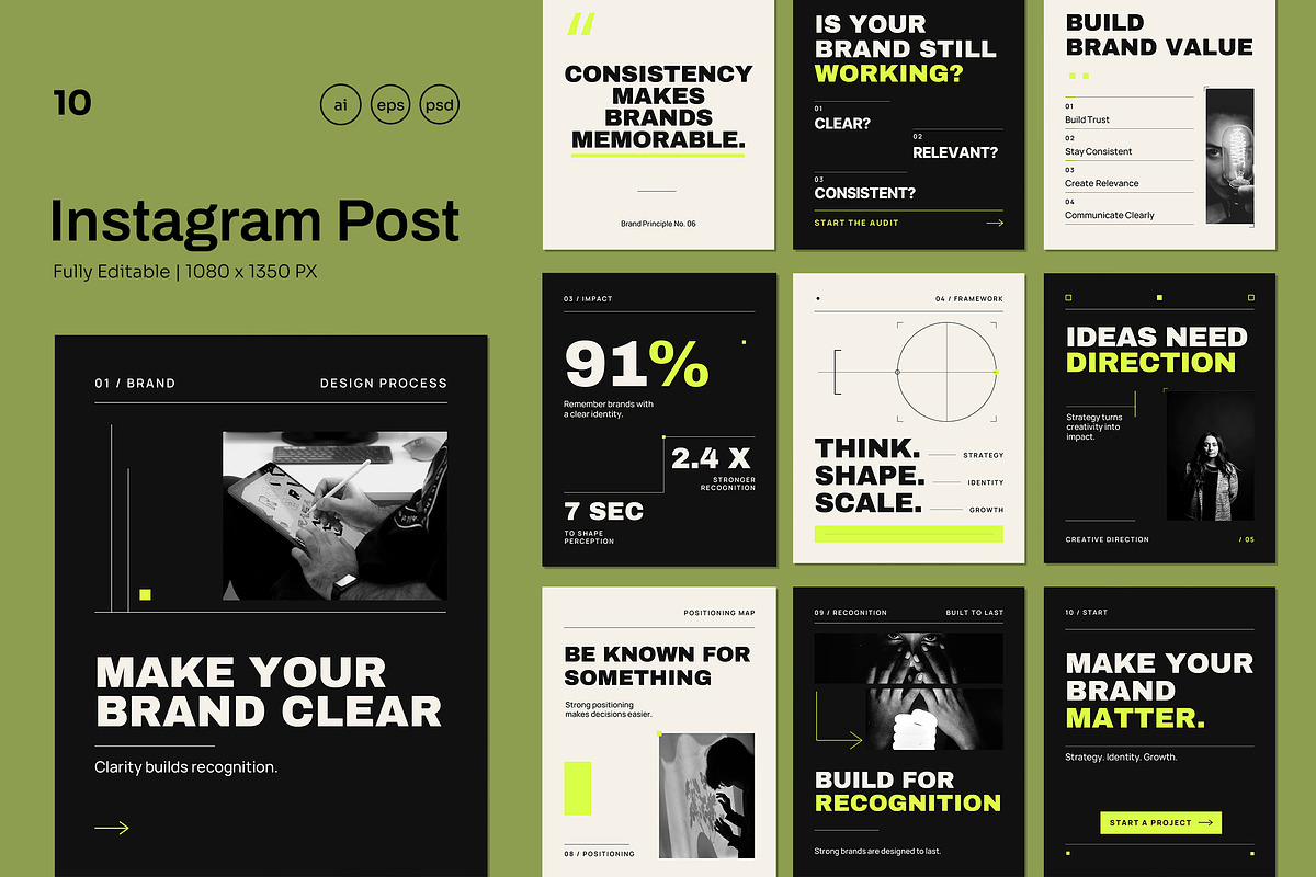 MODULAR SIGNAL EDITORIAL, a Social Media Template by Pitchlook.Studio (Photo 1 of 3)